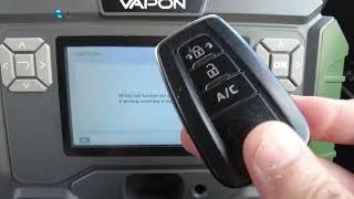 Toyota Prius Prime 2020 Proximity Smart Key Programming Using VAPON VP996 MP4