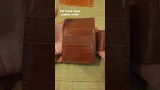 DIY Hand-made BIG Leather wallet and Docholder #adroncrafts