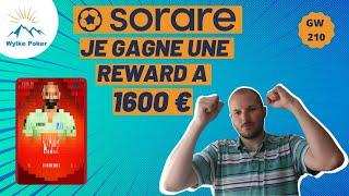 SORARE nouvel interface - Mes récompenses de la Game Week 210