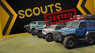 SnowRunner Scout Vehicles Full Breakdown and Testing