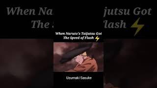 When Naruto's taijutsu got the speed of flash #naruto