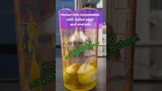 Lets cook today homemade mayonnaise with boiled eggs and avocado 