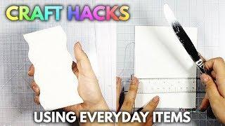 15 BRILLIANT CRAFT HACKS USING EVERYDAY ITEMS