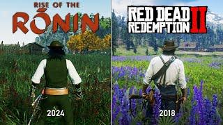 Rise of the Ronin vs Red Dead Redemption 2 | Graphics, Physics and Details Comparison