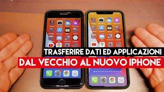 TRASFERIRE DATI ED APPLICAZIONI DAL VECCHIO AL NUOVO IPHONE E POI INIZIALIZZARLO PER LA VENDITA