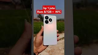 hp 1 jutaan ram 8/128 Tecno Spark 20 Nfc hp murah terbaik di 2024