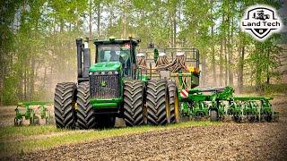 Самая большая сеялка AMAZONE DMC 12001 и тракторы JOHN DEERE 9430 - обзор и посев по стерне!