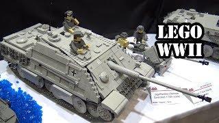 Motorized LEGO WWII Tanks Tiger I + JagdPanther + Panther Ausf G