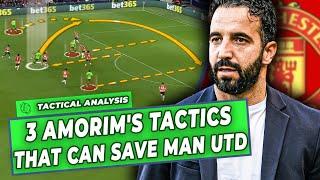 3 AMORIM'S TACTICS THAT CAN SAVE MANCHESTER UNITED! Tactical Analysis