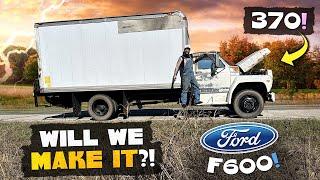 ROAD TRIP! Can we make it?? 1990 Ford F600! CARBURETOR ISSUES!!