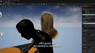 UE5 Hair Groom Physics Not Sticking Fix #UE5