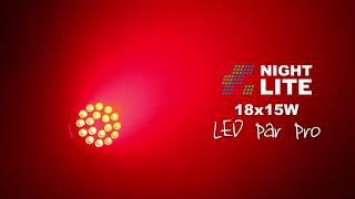 Nightlite LED Par Pro 18x15 Watt RGBWA+UV