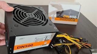 Unboxing Deep Cool DN500 500W PSU, 80 Plus, computer ATX power supply