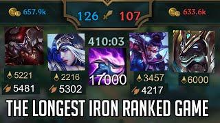 A 7 hour iron ranked game...