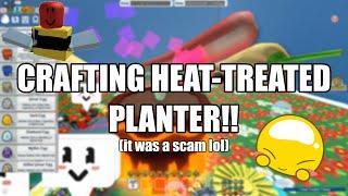 BUYING OP HEAT TREATED PLANTER + HARVESTING IT!! | Bee Swarm Simulator