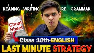 Class 10th - English Last Minute Strategy| English Cheatsheet | Prashant Kirad