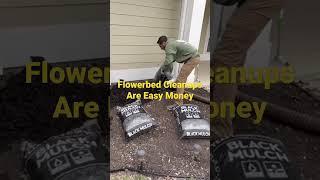 Installing Mulch in Landscape Beds.