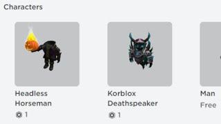 HEADLESS HORSEMAN & KORBLOX DEATHSPEAKER 1 ROBUX ONLY! GET FREE HEADLESS & KORBLOX NOW!