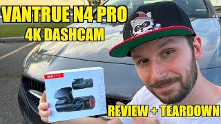 VANTRUE N4 Pro Dashcam: The New 4K Triple Camera King! (Review & Teardown)