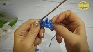 Урок №11 Как вязать пико крючком. How to crochet pico.