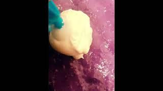 ️SHAVING FOAM INTO SLIME️(ZOOM IN+REVERSE AT THE END) #shorts