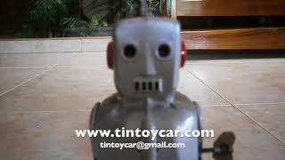 Sparky Robot Wind Up Yoshiya Japan 50’s.  Compro Juguetes Antiguos de Hojalata.