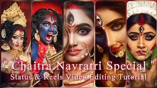 NAVRATRI STATUS & REELS VIDEO EDITING TUTORIAL HINDI