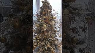 How To Decorate Sintean 6ft Flocked Christmas Tree ? #christmas #christmastree  #christmasdecorating