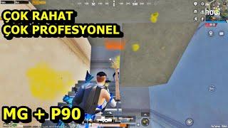 MG +P90 ÇOK RAHAT ÇOK PROFESYONEL BATUR GAME SOLO SQUAD PUBG MOBİLE