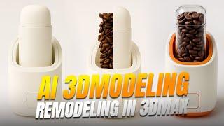 AI 3DModeling and Remodeling in 3DMax - #ai #3dsmax  #MassFX