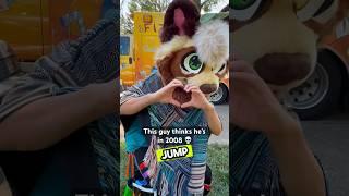 Tanuki Fursuit Dance! Romanceplanet - Jumpstyle Party #furry #furries #fursuit #hardstyle