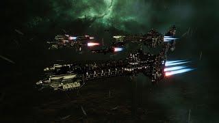 Dark Angels vs Orks - Skalgrim Mod - 4K Quality - Battlefleet Gothic Armada 2