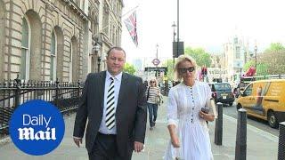 Mike Ashley arrives to face MP's with ex-wife Linda - Daily Mail