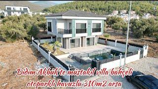 Didim Akbük'te 3+1 müstakil bahçeli otoparklı havuzlu lüks villa