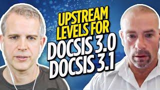 Upstream levels for DOCSIS 3.0, DOCSIS 3.1 - 204 MHz, FDX and RPDs