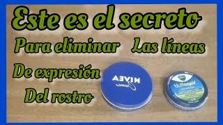 crema nivea y vicks vaporub| como eliminar las líneas de expresión del rostro