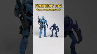 SIZE COMPARISON - JAZWARES 1:12 FIGURE - SPARTAN FREDERIC 104 - HALO #halo #masterchief #jazwares