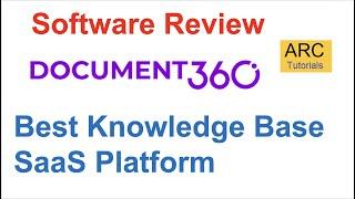 Document360 Review - Best Knowledge Base Software | Top Self Service Platform | Top SaaS Software