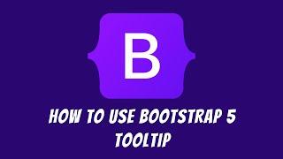 How to use Bootstrap 5 Tooltip