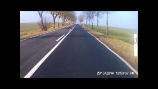 Probelauf auf Motorrad der Full-HD Action Cam DVH5202J