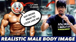 Realistic Male Body Image | What Did Our Ancestors Look Like? | Lecture on Veganism