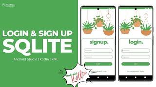 Login and Signup using SQLite in Android Studio | Kotlin