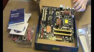 ASUS P5Q PRO  And A-DATA DDR2 800+ extreme edition 4GB memory  Unboxing