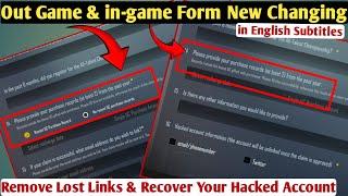 New Changing in Account Recovery Form Fully Explained | Recover Your Lost Account & Remove Lost Link