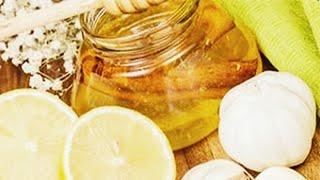 HONEY + LEMON + GARLIC. The mixture to strengthen IMMUNITY.