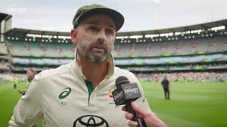 Lyon gets emotional after thrilling Test match win | Australia v India 2024-25