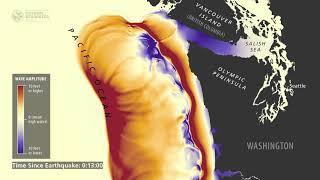 Tsunami wave simulation for Washington State