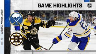 Sabres @ Bruins 1/1/22 | NHL Highlights