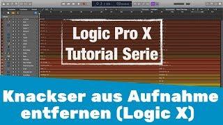 Knackser aus Aufnahmen entfernen ( im Audiodateieditor) || Logic X Tutorial deutsch