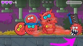 RED BALL 4 ALL BOSSES BALL Battle Together with All BOOMBALL